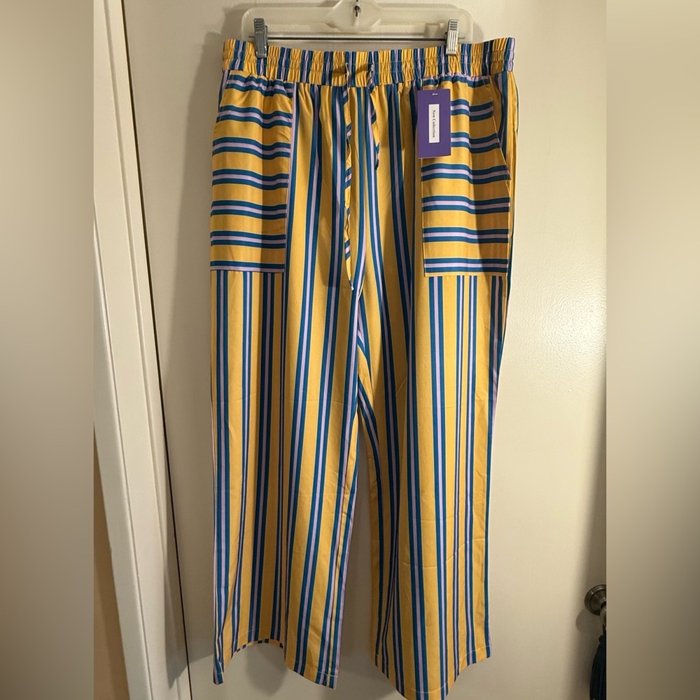 Comfy Palazzo Pants w/ Wide Leg, High Waist and Pockets NWT